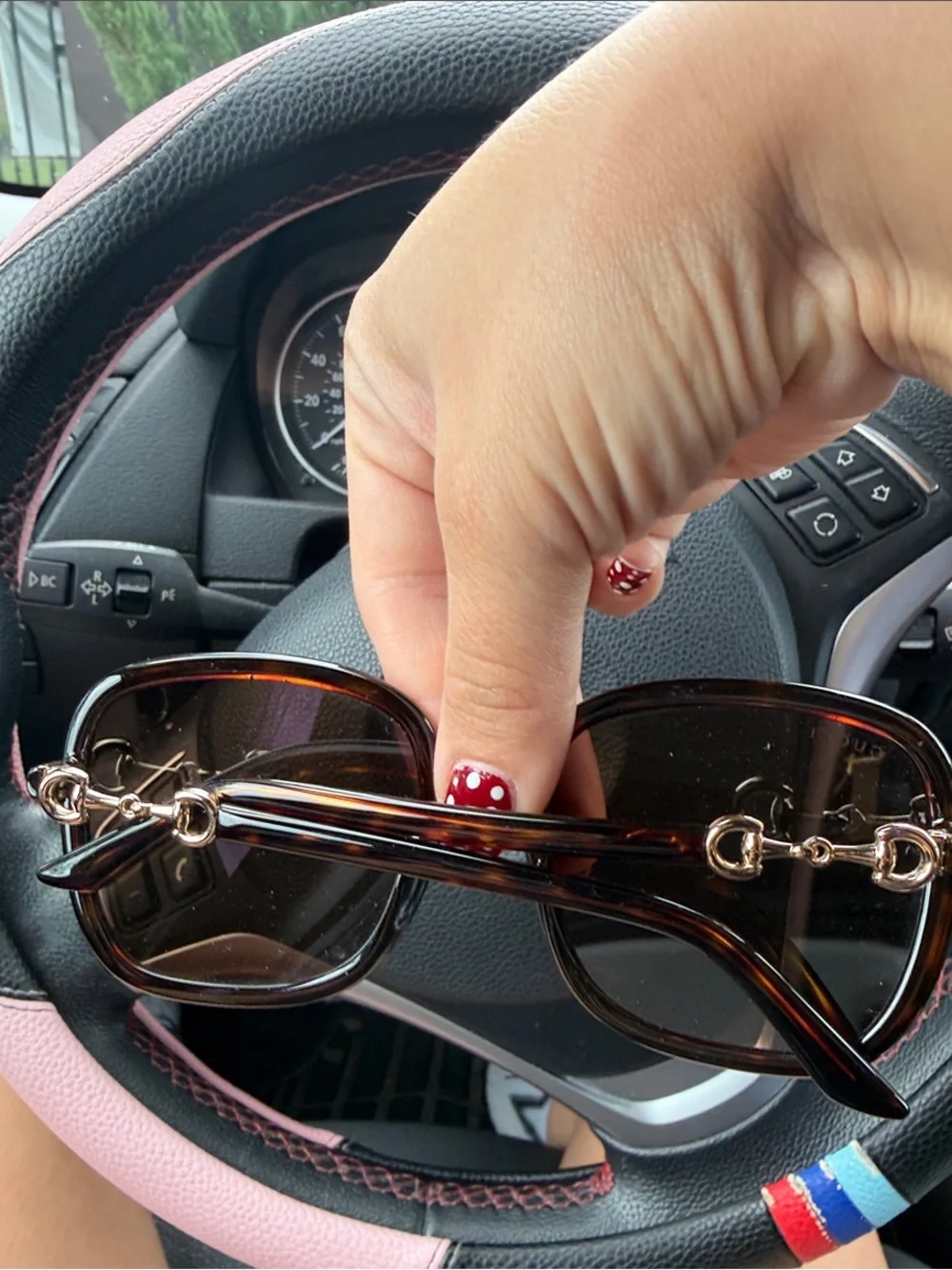 Gucci Women's Tortoiseshell Frame Sunglasses with Brown Lenses